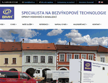 Tablet Screenshot of bmh.cz